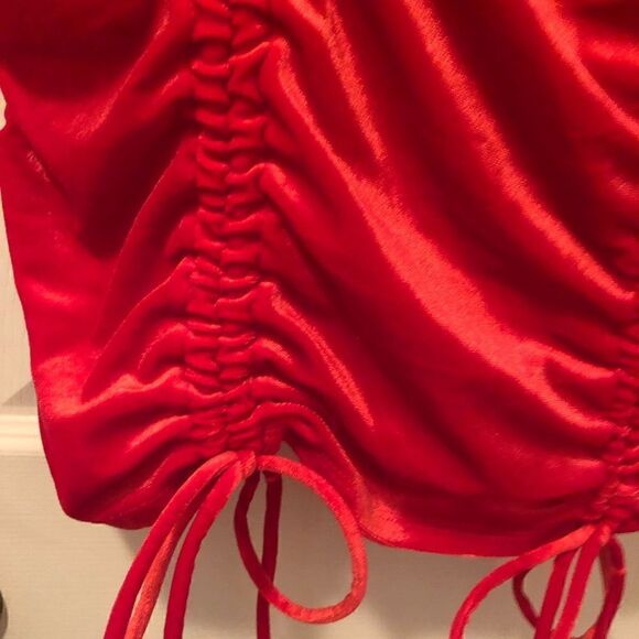 Bodycon Dress Long Sleeve Velvet Ruched Women's Wild Fable. Y2K - Picture 3 of 12